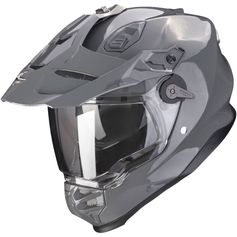 Enduro-motorcykelhjelm SCORPION ADF-9000 AIR Solid cementgrå - II. kvalitet