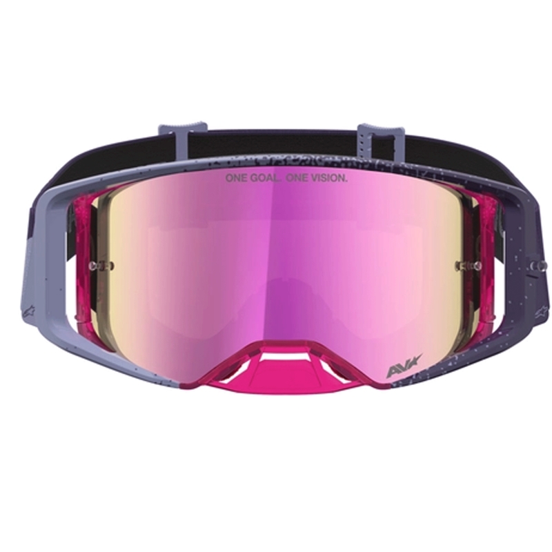 Alpinestars Supertech Hiten motocrossbriller lilla-rød
