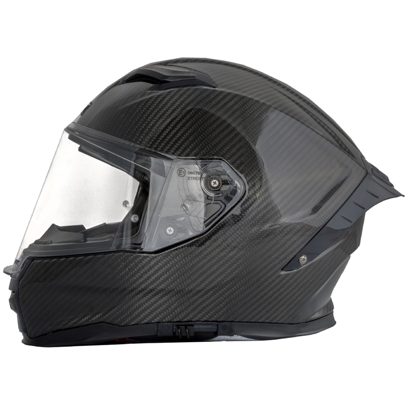 Fullface motorcykelhjelm Street Racer Titan Carbon black 2 - II. kvalitet