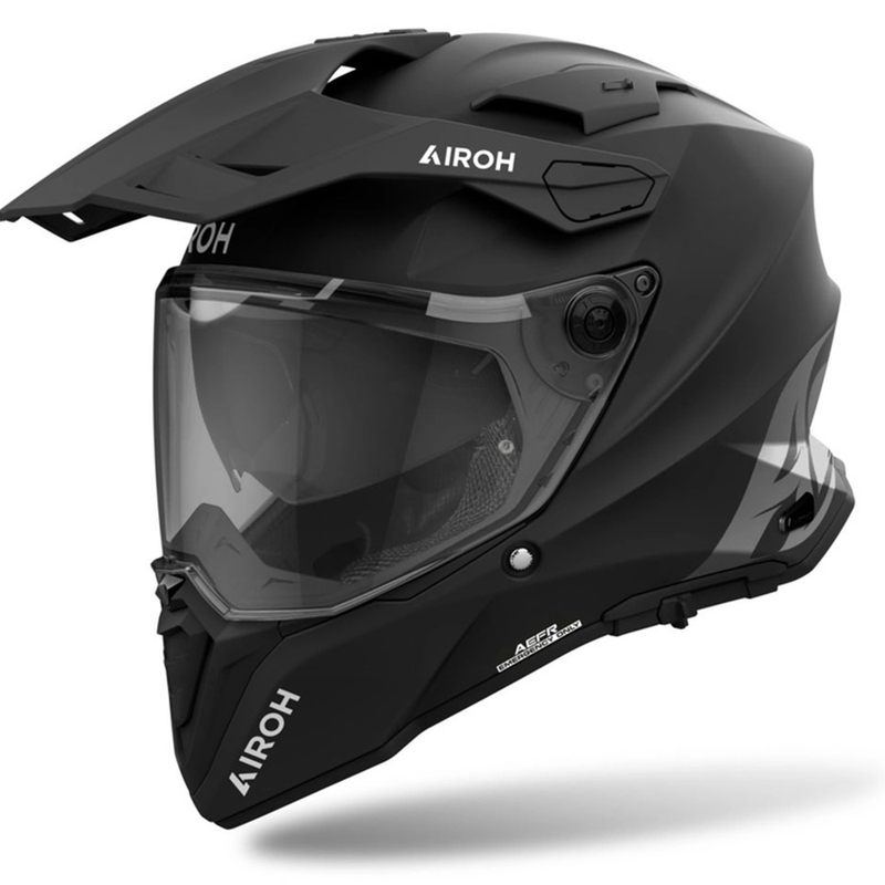 Enduro hjelm Airoh Commander 2 Color mat sort - II. kvalitet