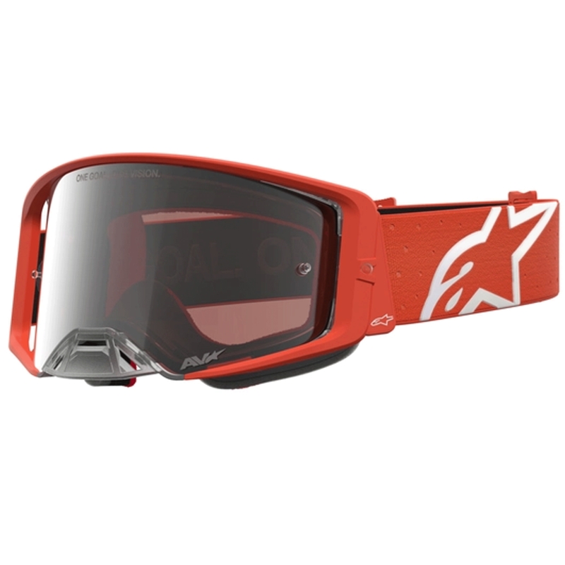Alpinestars Supertech Vesta orange-sølv motocrossbriller