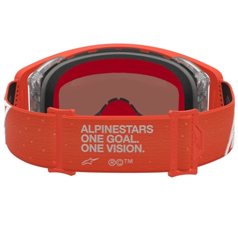 Alpinestars Supertech Vesta orange-sølv motocrossbriller