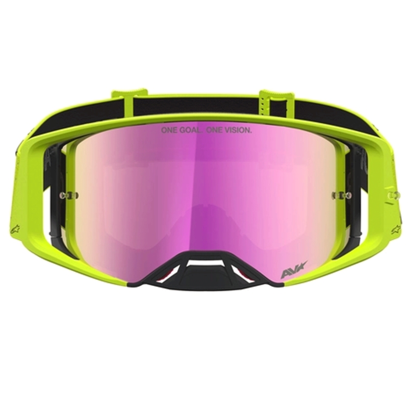 Alpinestars Supertech Vesta motocrossbriller fluo-gul-sort