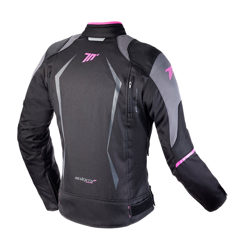 Motorcykeljakke til kvinder SEVENTY DEGREES SD-JR49 sort og pink - II. kvalitet