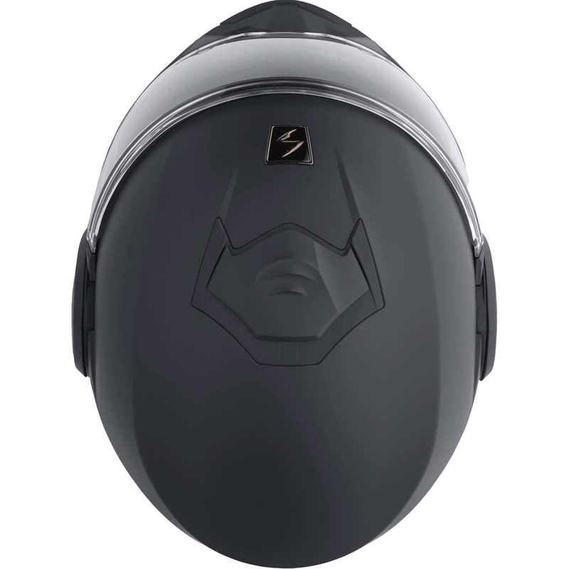 Sammenklappelig motorcykelhjelm Scorpion EXO-TECH EVO Solid mat antracit - II. kvalitet