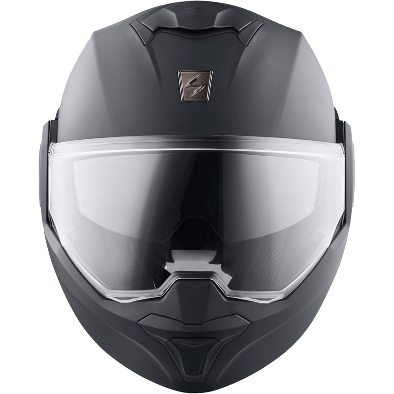 Sammenklappelig motorcykelhjelm Scorpion EXO-TECH EVO Solid mat antracit - II. kvalitet