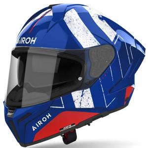 Integreret motorcykelhjelm Airoh MATRYX Scope blå-rød