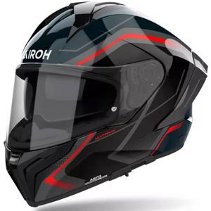 Airoh MATRYX Bred motorcykelhjelm sort-grå-rød