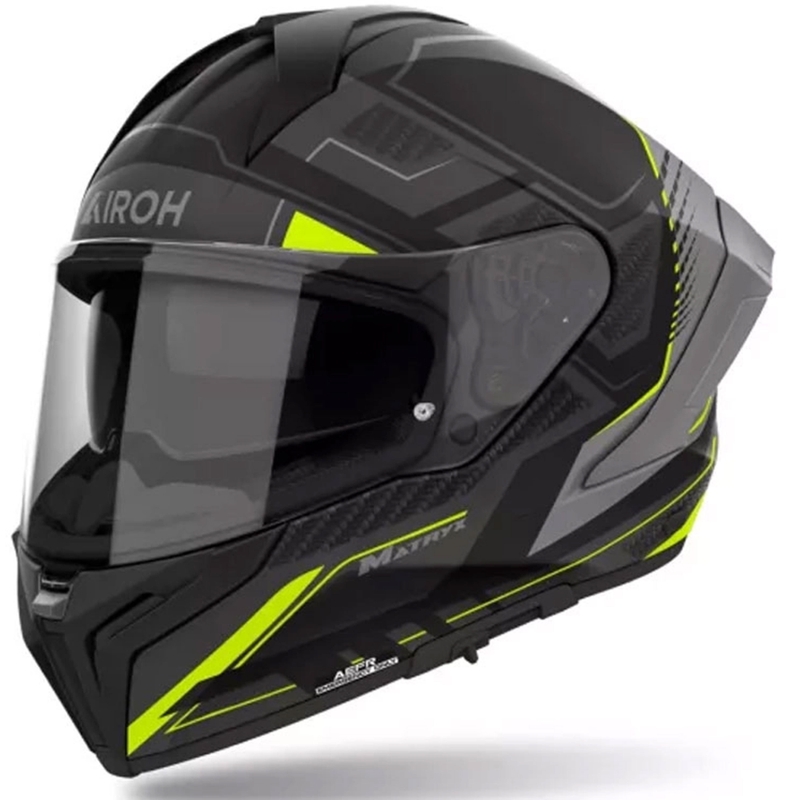 Airoh MATRYX Rocket full-face motorcykelhjelm mat gul