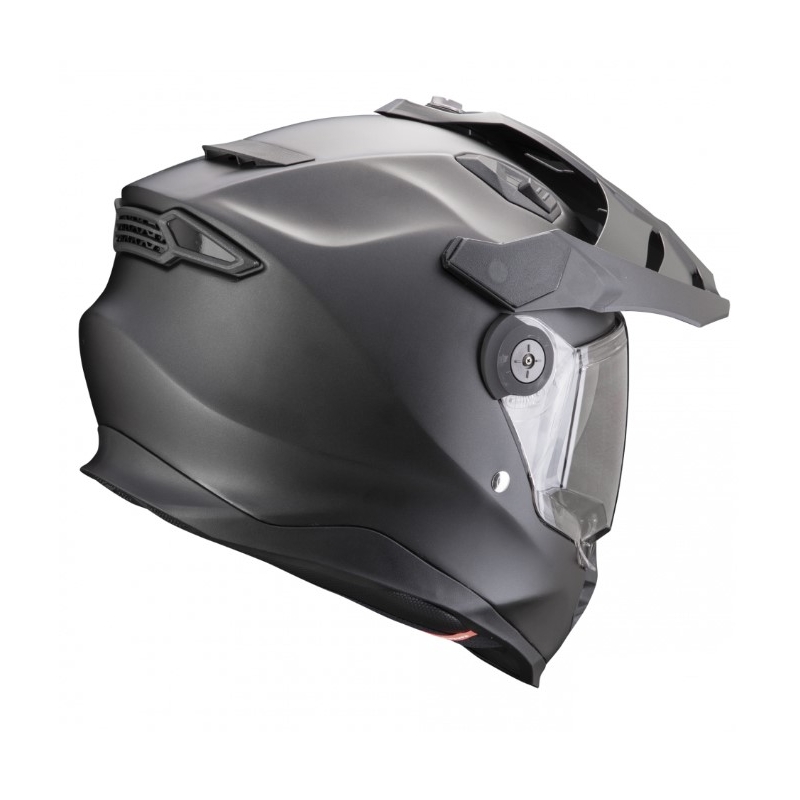 Enduro-motorcykelhjelm SCORPION ADF-9000 AIR Solid pearl black matt - II. kvalitet