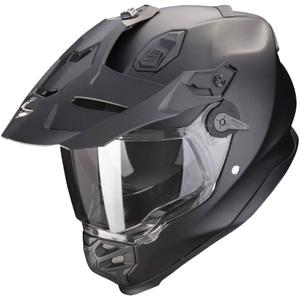 Enduro-motorcykelhjelm SCORPION ADF-9000 AIR Solid pearl black matt - II. kvalitet