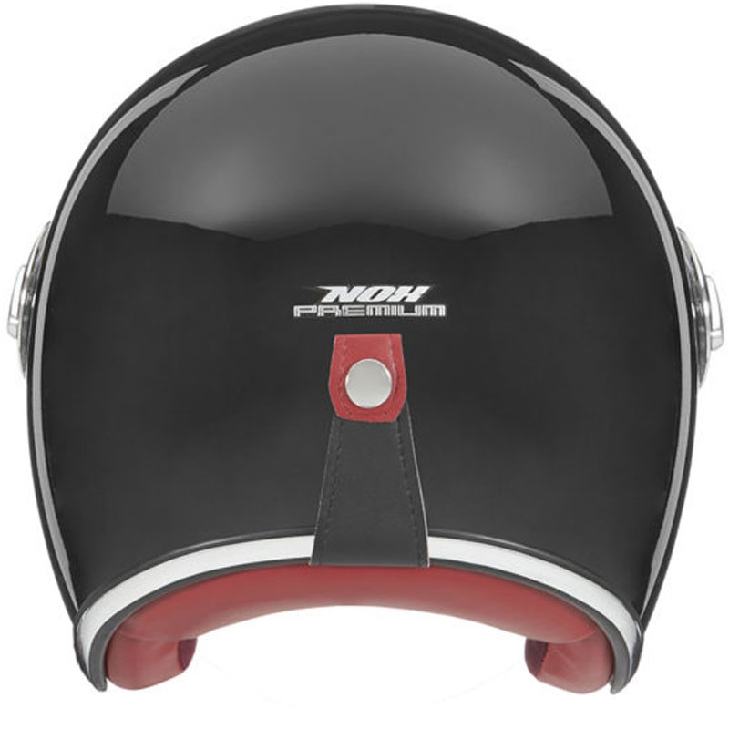 NOX PREMIUM Heritage åben motorcykelhjelm, sort - II. kvalitet
