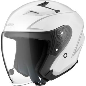 Åben motorcykelhjelm SENA Outstar S blank hvid - II. kvalitet