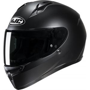 HJC C10 Solid semi-flad full face motorcykelhjelm, sort - II. kvalitet