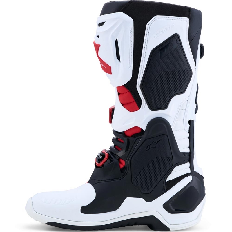 Alpinestars TECH 10 motocrossstøvler hvid-sort-rød