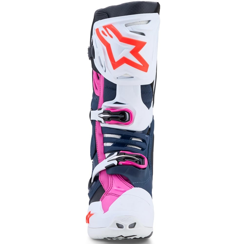 Alpinestars TECH 10 Supervented motocrossstøvler mørkeblå-hvid-sort-lilla
