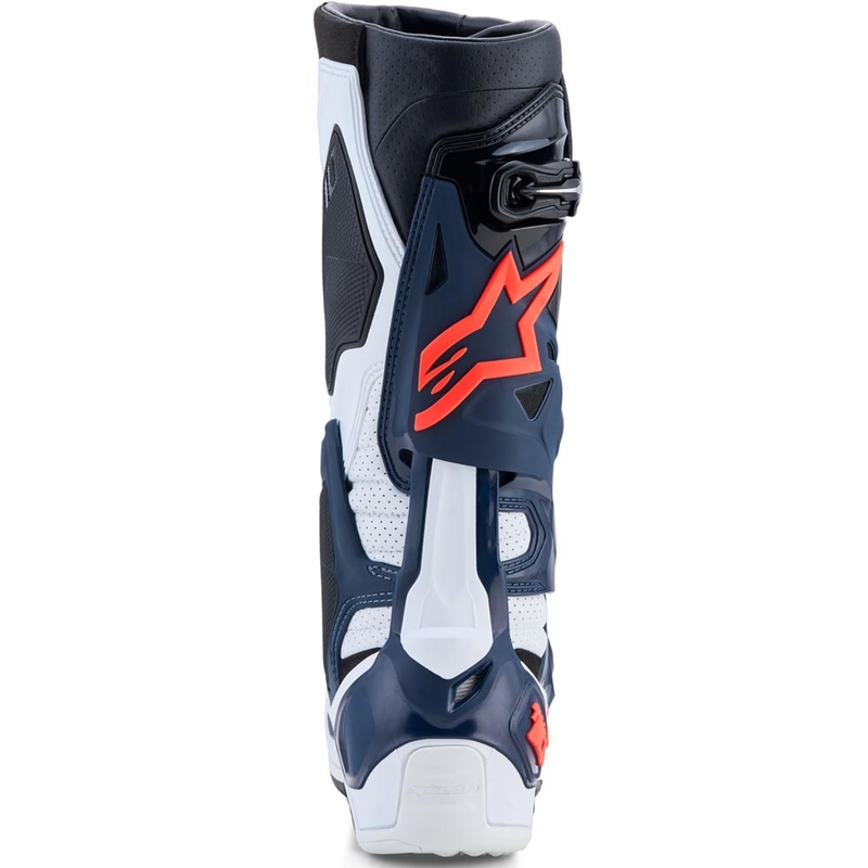 Alpinestars TECH 10 Supervented motocrossstøvler mørkeblå-hvid-sort-lilla