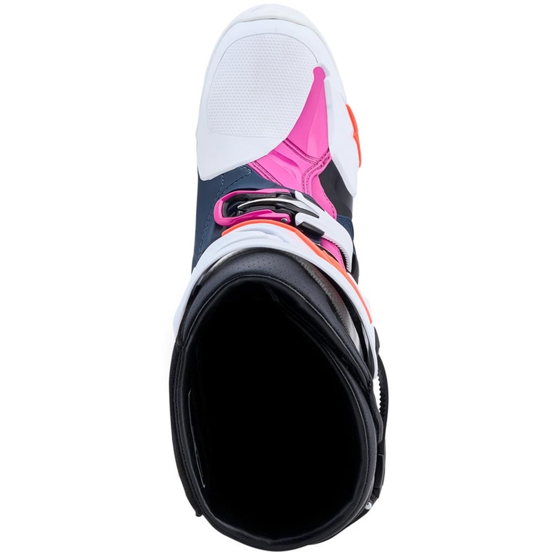 Alpinestars TECH 10 Supervented motocrossstøvler mørkeblå-hvid-sort-lilla