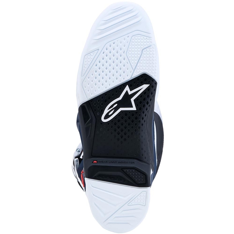 Alpinestars TECH 7 motocrossstøvler lilla-hvid-mørkeblå-fluo rød