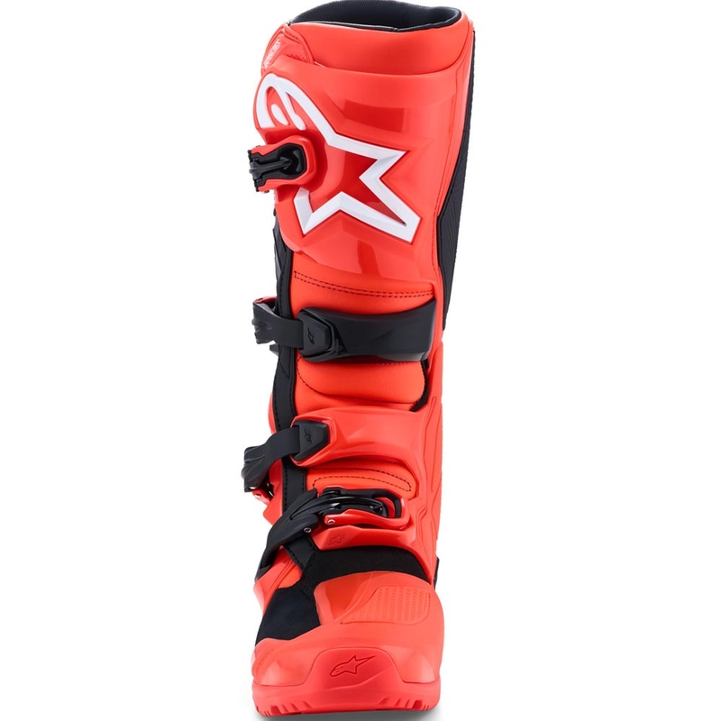 Alpinestars TECH 7 Enduro motorcykelstøvler fluo rød-sort