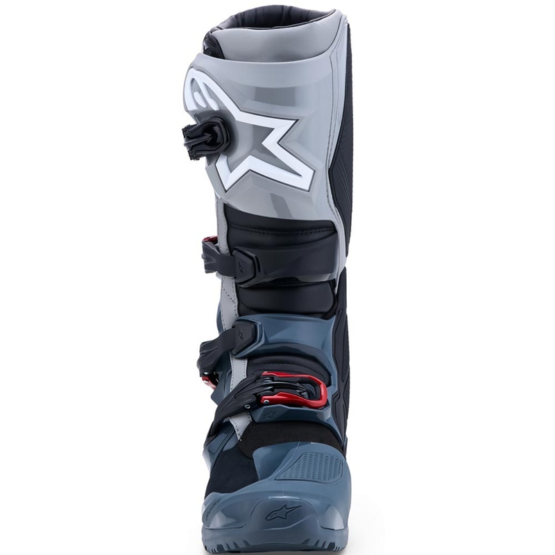 Motorcykelstøvler Alpinestars TECH 7 Enduro Drystar, Mørkegrå-Lysegrå-Rød