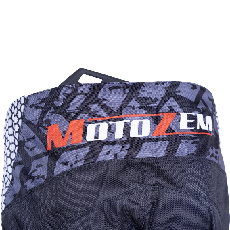 MotoZem Ground MX motocrossbukser sort-hvid-rød