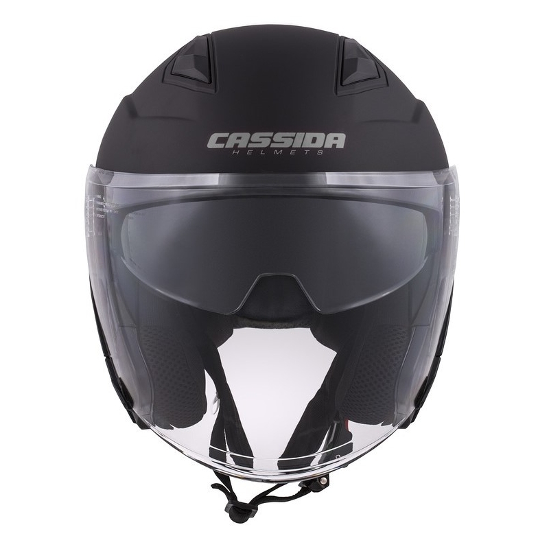 Cassida Jet Tech Open Motorcykelhjelm Sort Mat