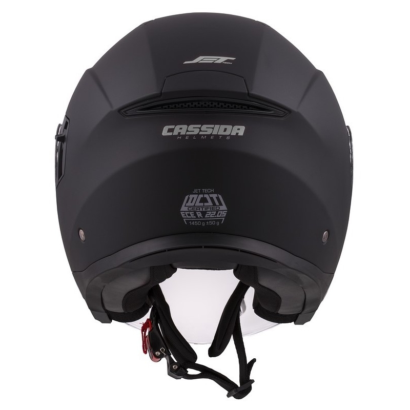 Cassida Jet Tech Open Motorcykelhjelm Sort Mat