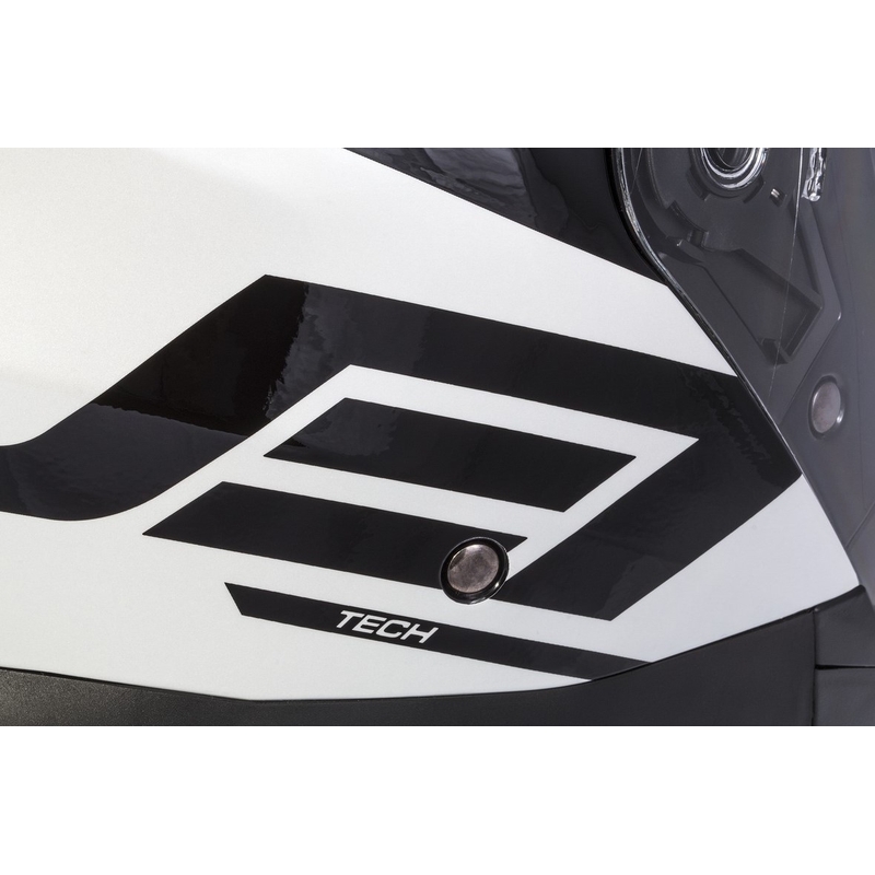 Cassida Jet Tech Corso Open Motorcykelhjelm Sort og hvid