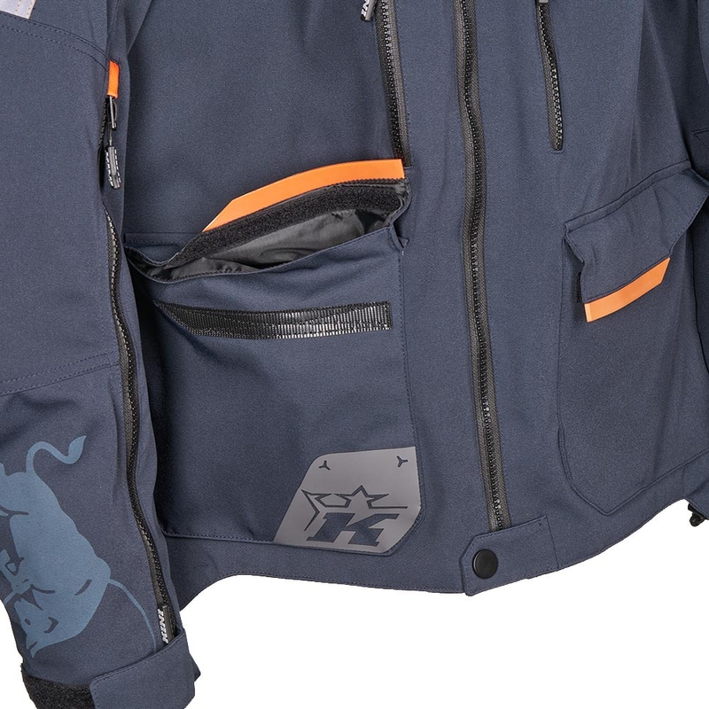 Motocrossjakke KINI Red Bull EXC 2.0 antracit-beige