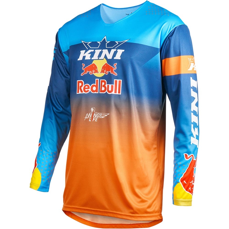 Motocross trøje KINI Red Bull 1.0 Rallye blå-orange