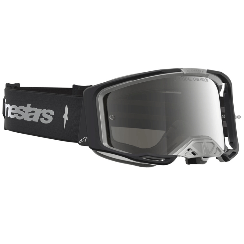 Alpinestars Vision 8 Amber motocrossbriller sort-sølv