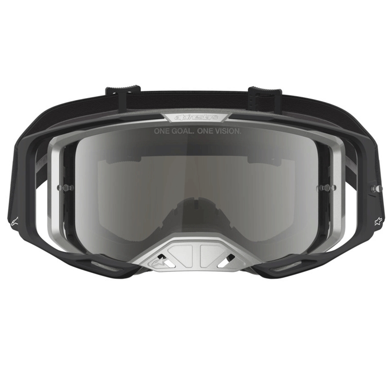 Alpinestars Vision 8 Amber motocrossbriller sort-sølv