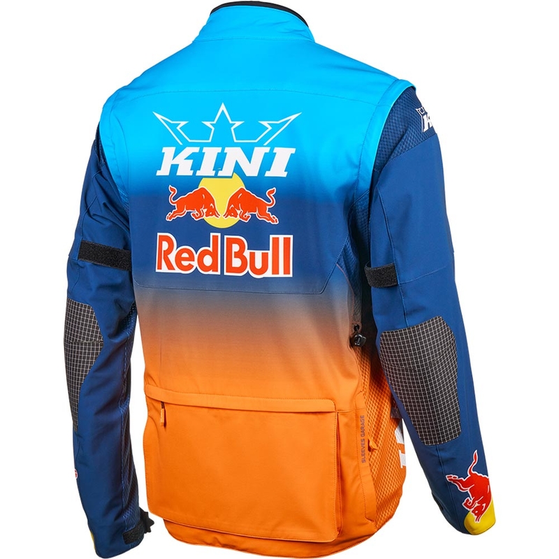 Motocrossjakke KINI Red Bull 1.0 Rallye blå-orange