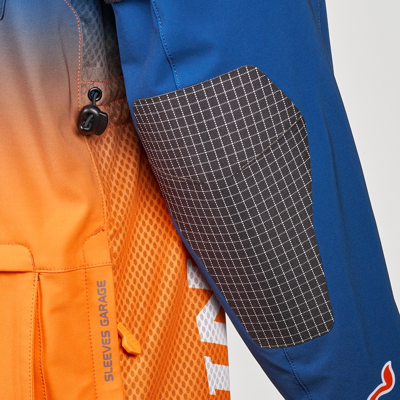 Motocrossjakke KINI Red Bull 1.0 Rallye blå-orange