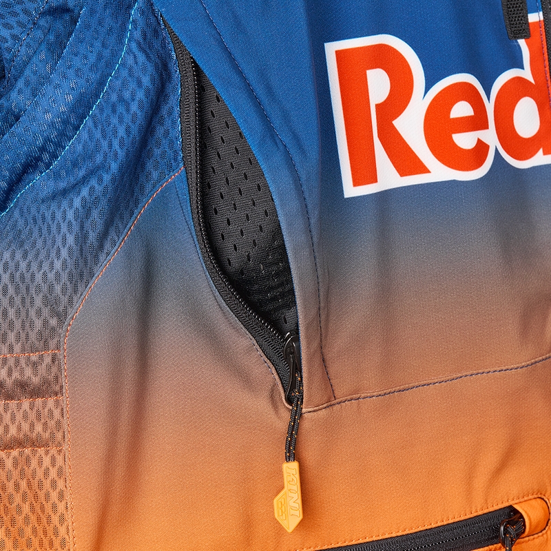 Motocrossjakke KINI Red Bull 1.0 Rallye blå-orange