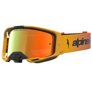 Alpinestars Vision 8 Amber motocrossbriller gul-rød-sort