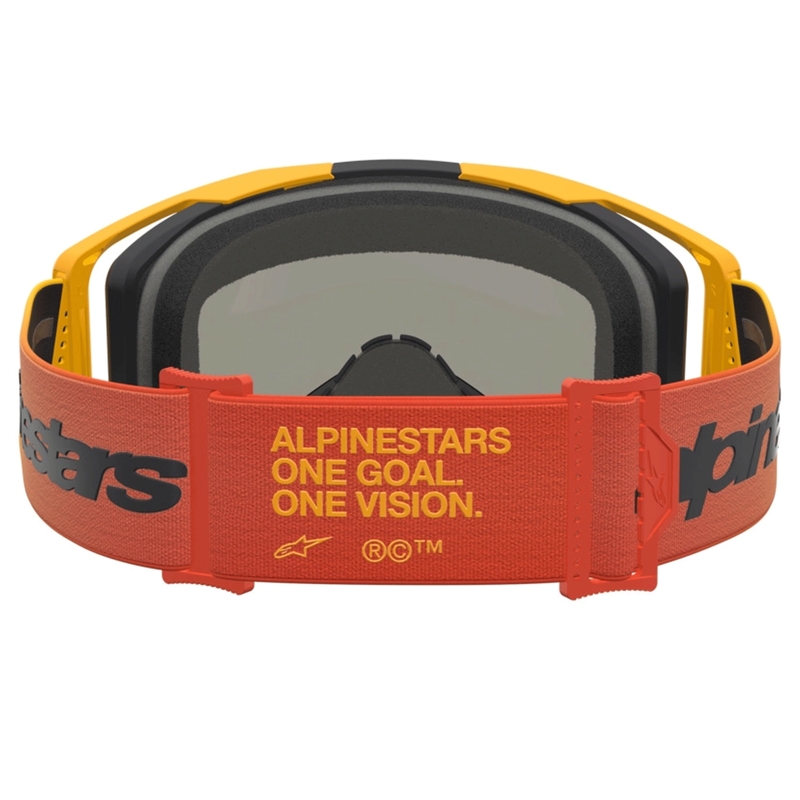 Alpinestars Vision 8 Amber motocrossbriller gul-rød-sort