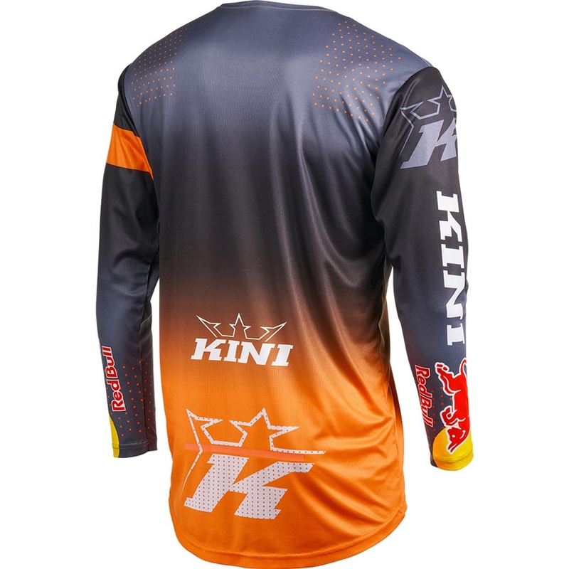 Motocross trøje KINI Red Bull 2.0 MXC grå-orange