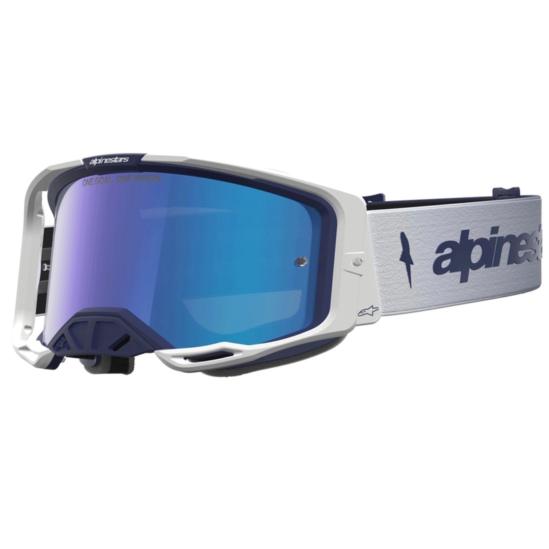 Alpinestars Vision 8 Amber blå-hvide motocrossbriller