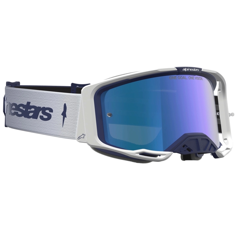 Alpinestars Vision 8 Amber blå-hvide motocrossbriller