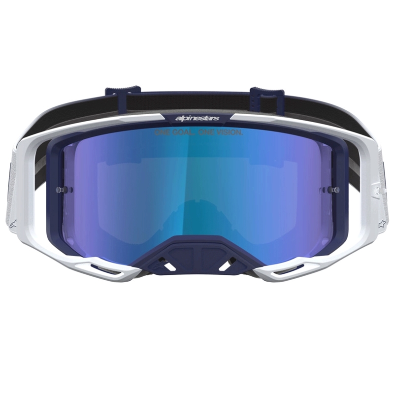 Alpinestars Vision 8 Amber blå-hvide motocrossbriller