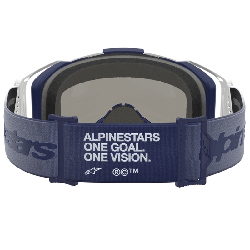 Alpinestars Vision 8 Amber blå-hvide motocrossbriller