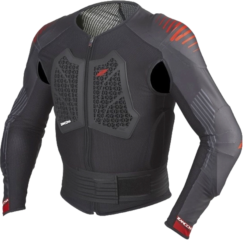 Kropsbeskytter Zandona Action X7 sort-rød 170-179 cm
