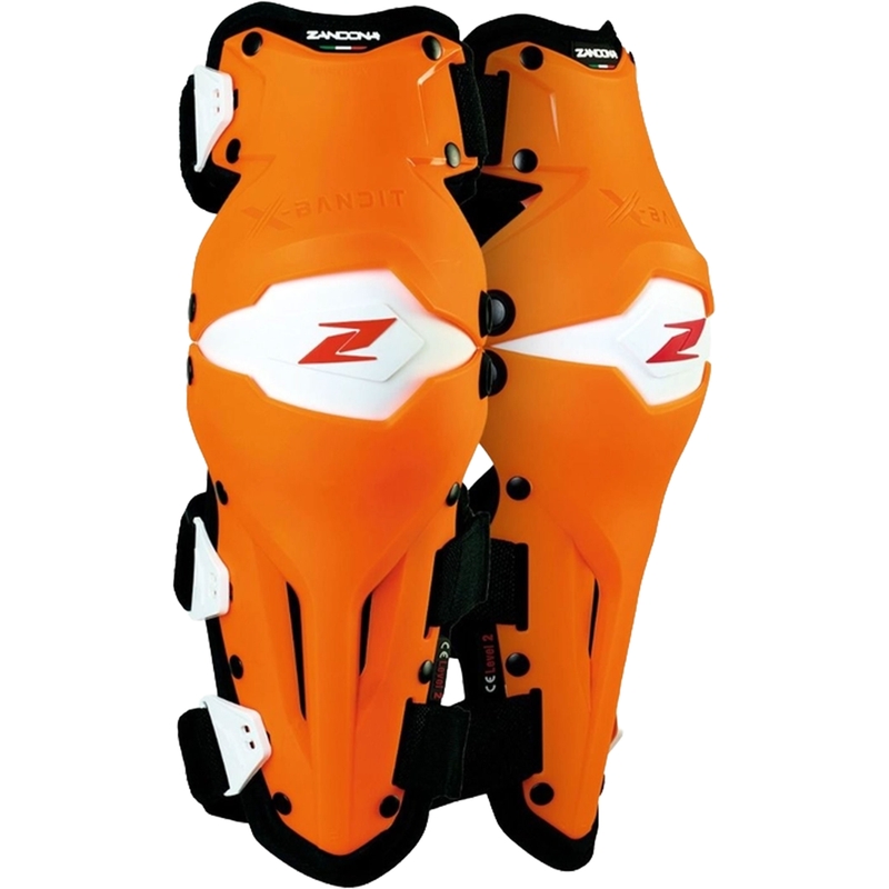 Knæbeskyttere Zandona X-Bandit hvid-orange