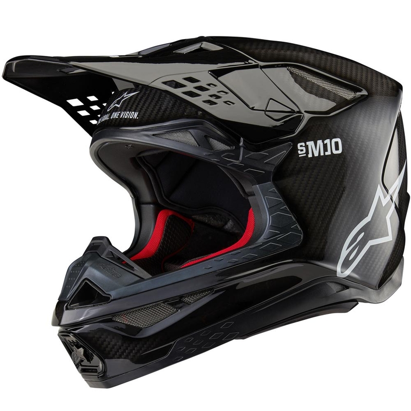 Alpinestars Supertech S-M10 Solid FIM2 motocrosshjelm, sort