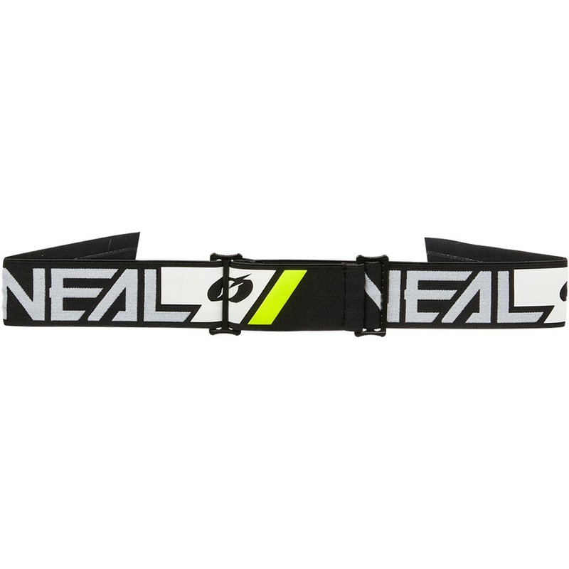 Motocross-briller O'Neal B-55 Cram sort-hvid med spejlet guld plexiglas