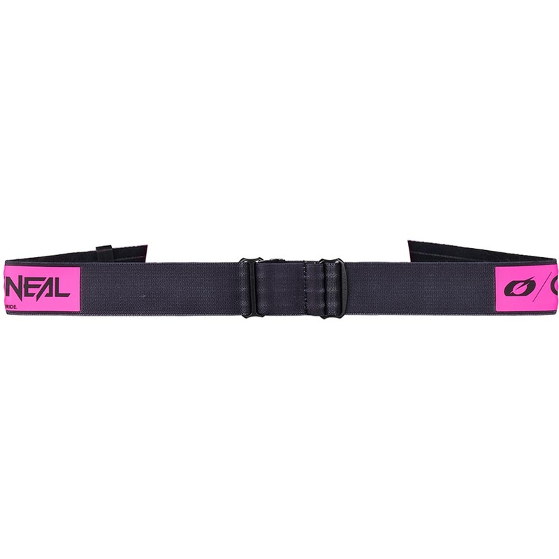 Motocross-briller O'Neal B-22 Core sort-pink med klar plexiglas