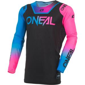 Motocross trøje O'Neal Prodigy Five Six V.27 sort-neon pink