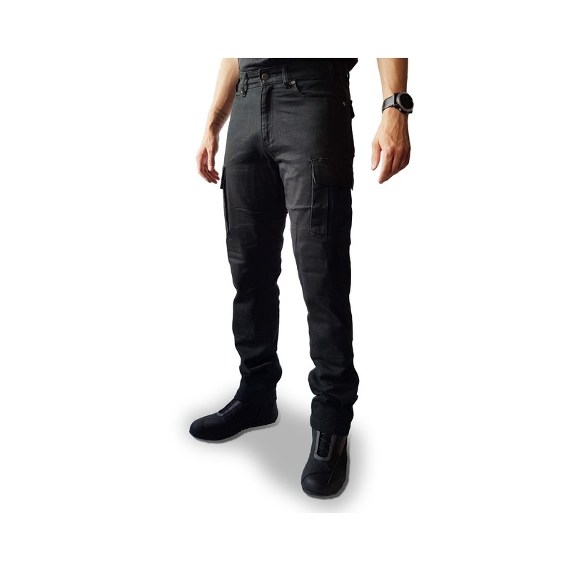 Ozone Shadow II sorte motorcykeljeans udsalg